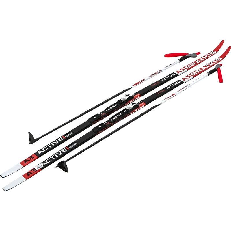 Изображение товара Лыжный комплект STC Step Brados Active A3 Red 185 см для классического и конькового хода