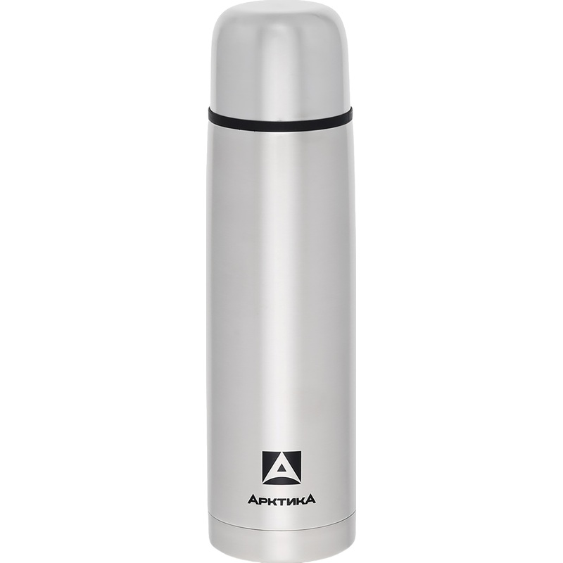 Изображение товара Термос с узким горлом Арктика 1000 мл серебристый для напитков надежная изоляция