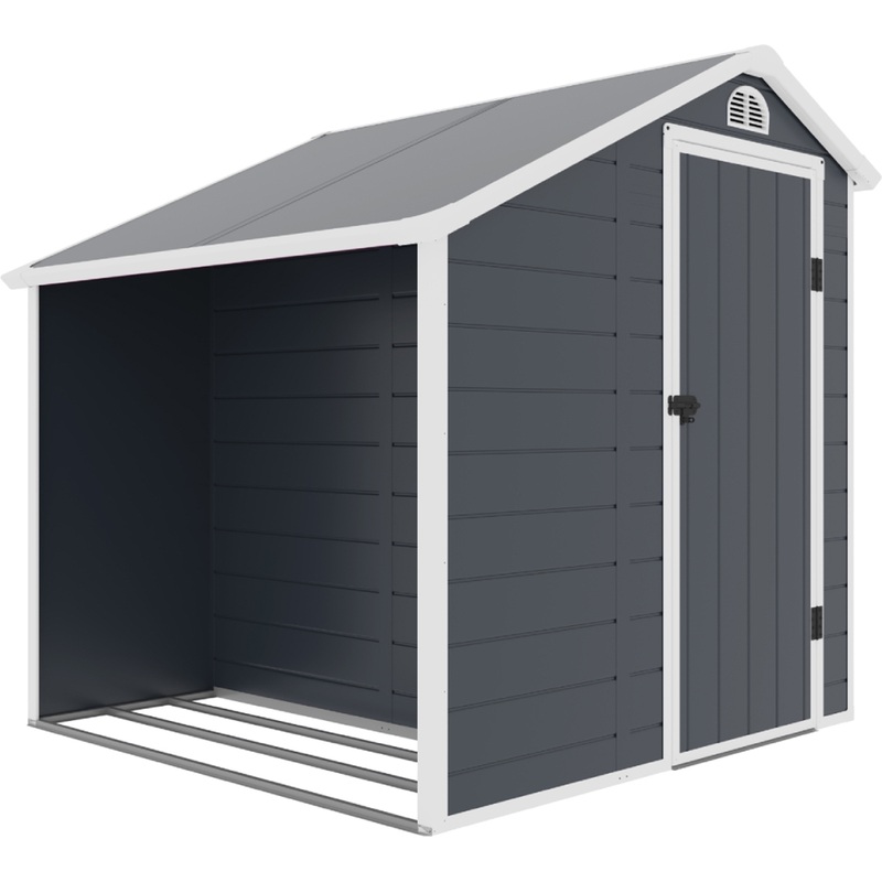 Изображение товара Сарай Wotex Storage-02-3 2040х1920х2040 мм пластиковый бело-серый