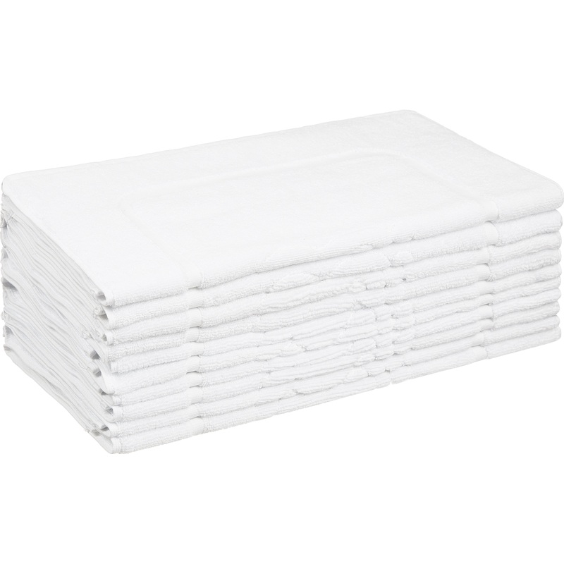 Изображение товара Полотенце махровое Luscan 50х70 см 650 г/кв.м белое 10 штук в упаковке