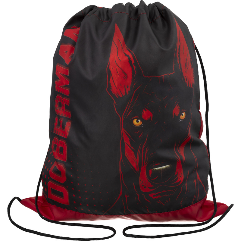 Изображение товара Мешок для сменной обуви Doberman 420х340 мм чёрный с ручками