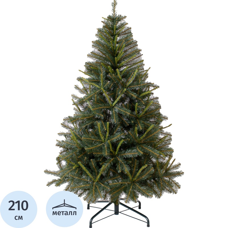 Изображение товара Ёлка искусственная новогодняя Green Trees Таёжная Классик напольная 2.1 м