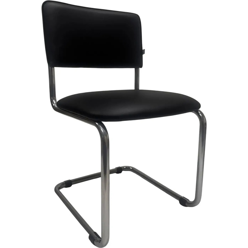 Изображение товара Стул офисный РС 01.00.14 Silwia/Сильвия чёрный (искусственная кожа, металл, 2 штуки в упаковке)