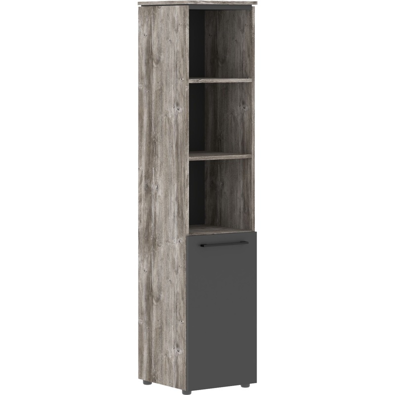 Изображение товара Шкаф для документов Morris Trend MHC 42.5 с 4 полками и антрацитовой дверью