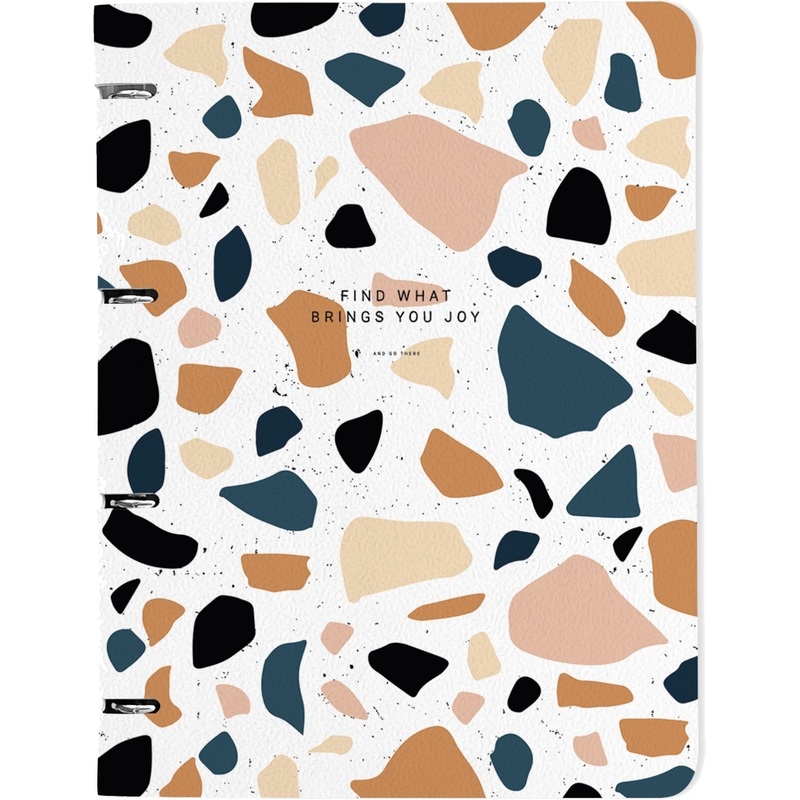 Изображение товара Тетрадь на кольцах Be Smart Terrazzo A4 120 листов в клетку