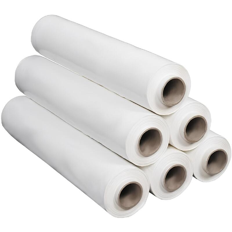 Изображение товара Уценка. Стретч-пленка для ручной упаковки первичное сырье 2 кг 20 мкм x 217 м x 500 мм белая (6 штук в упаковке)