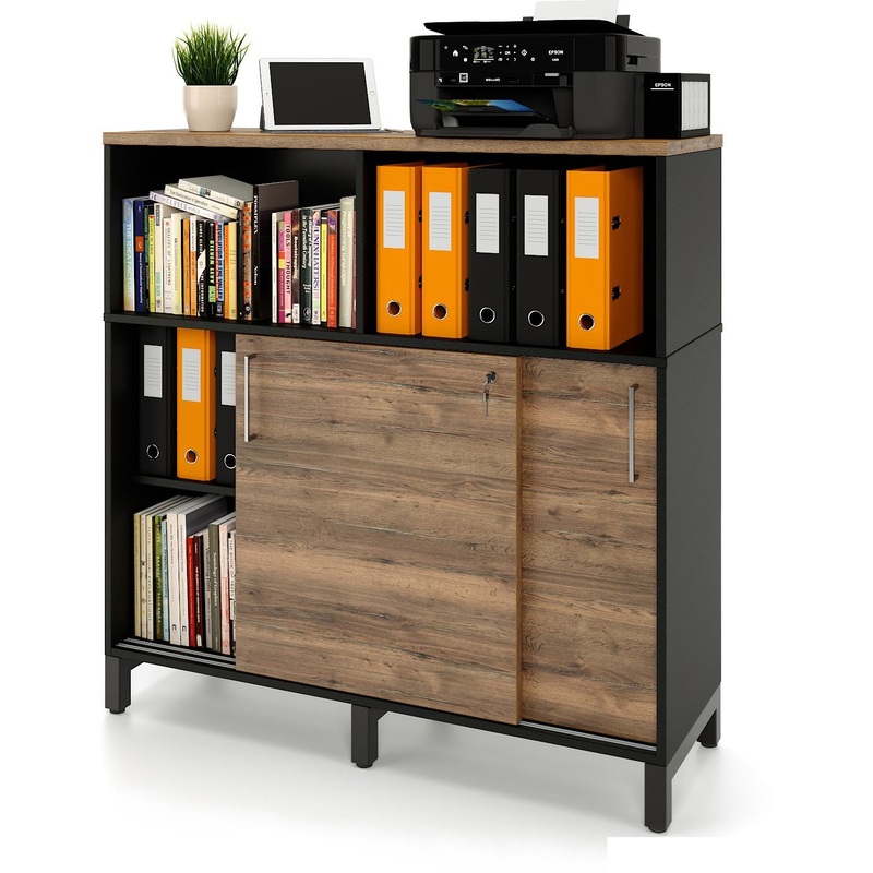 Изображение товара Стеллаж для документов Zamm Формат 11428 из ЛДСП и металла, 1200х414х1207 мм