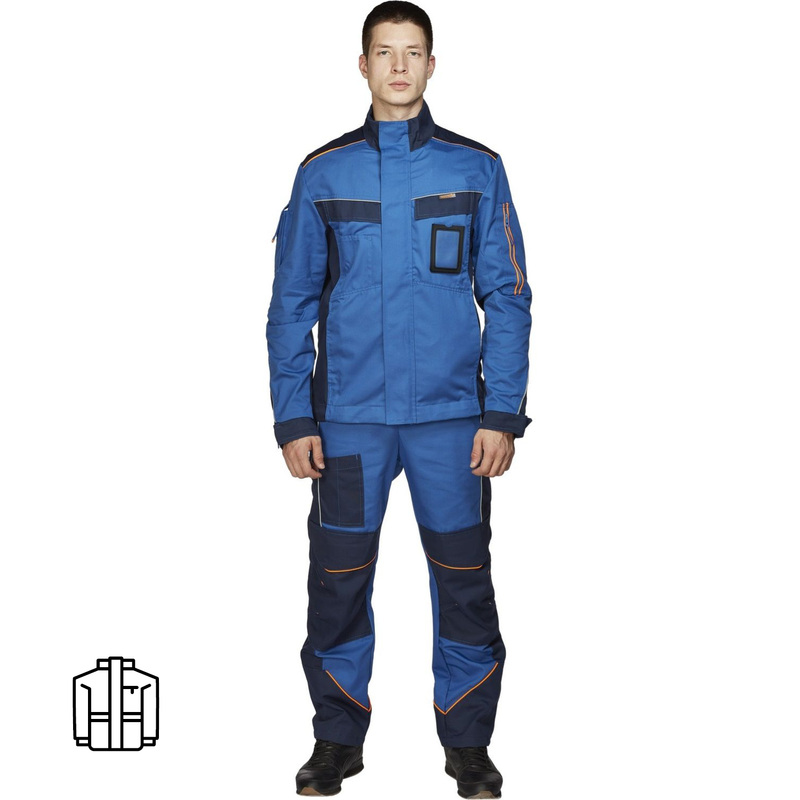 Изображение товара Куртка рабочая летняя мужская Nайтстар Алькор синяя 44-46 рост 182-188