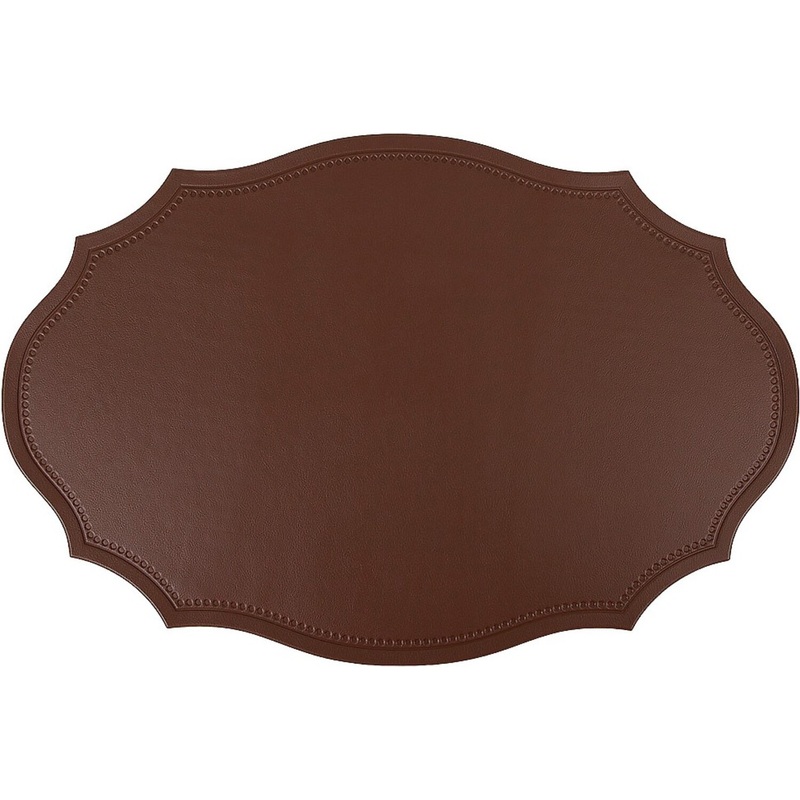 Изображение товара Салфетка сервировочная Nouvelle Home Экокожа 30x45 см коричневая 4 шт.
