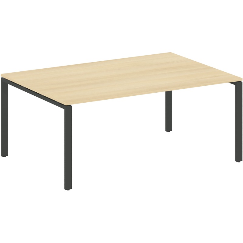 Изображение товара Стол для переговоров Metal System Style БП ПРГ 1 5 акация лорка антрацит 1800x1235x750