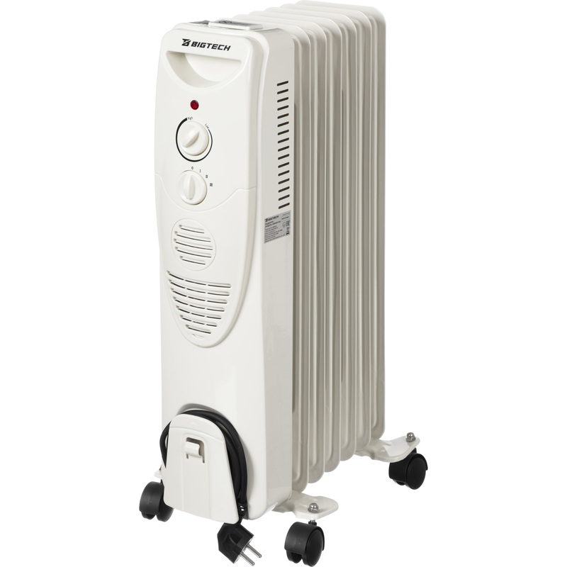Изображение товара Масляный радиатор BigTech WBH001 15A 1500 Вт для обогрева помещений