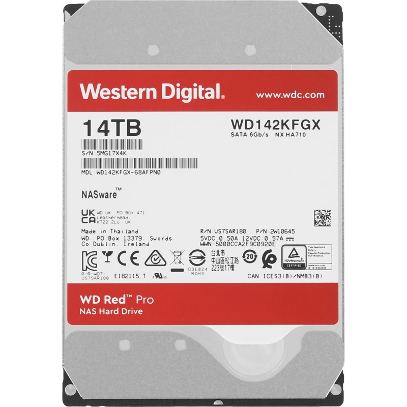 Изображение товара Жесткий диск Western Digital WD142KFGX 14ТБ SATA 7200 об/мин 3.5 дюйма