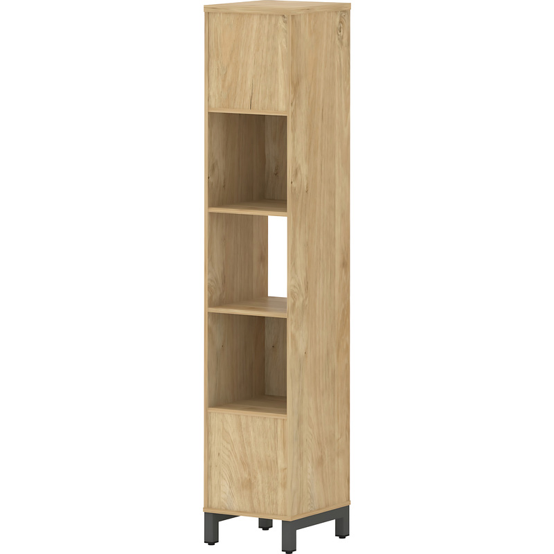Изображение товара Стеллаж для документов Style Project SN.NSD-511 тиквуд светлый/антрацит 387x400x1982 мм Изображение товара Стеллаж для документов Style Project SN.NSD-511 тиквуд светлый/антрацит 387x400x1982 мм