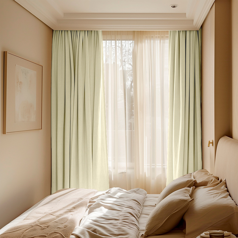 Изображение товара Комплект штор Волшебная ночь Блэкаут 2 штуки 200x270 см ванильный