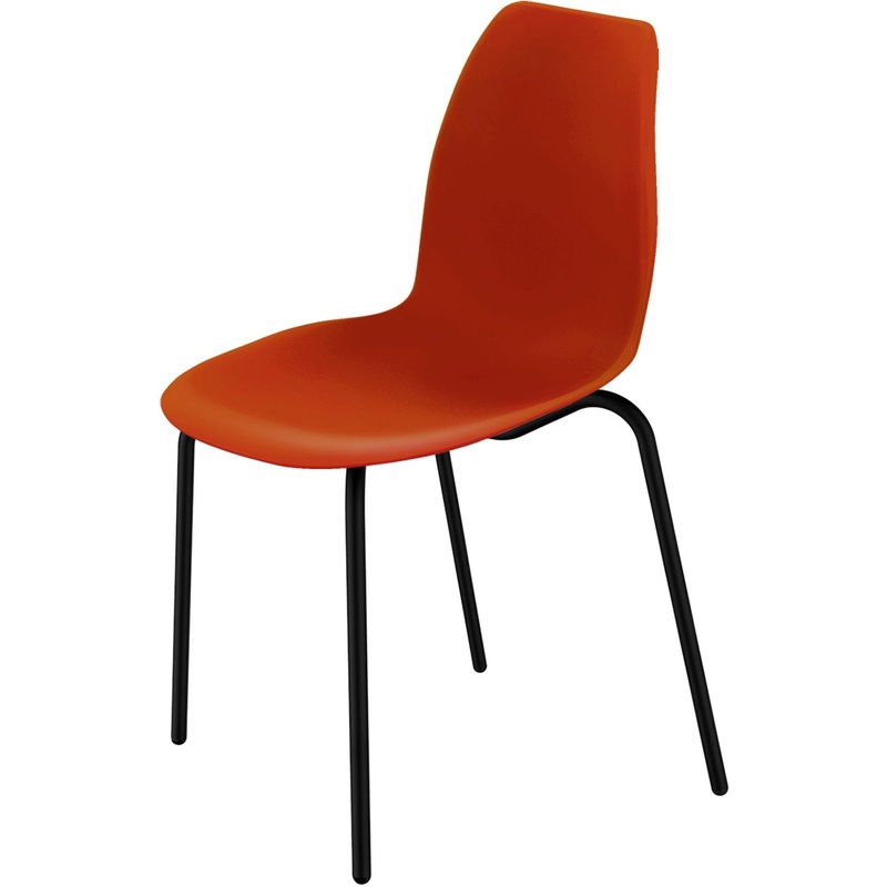 Изображение товара Обеденный стул Sheffilton SHT-ST29/S130 красный пластиковый металлический