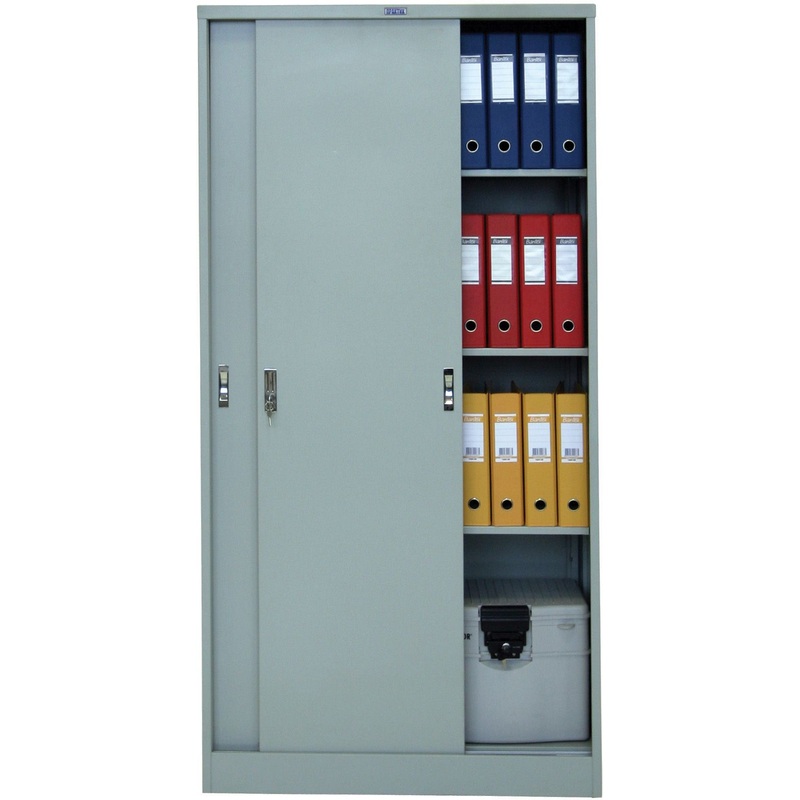 Изображение товара Металлический архивный шкаф-купе Практик АМТ 1891 серый 915x458x1830 мм