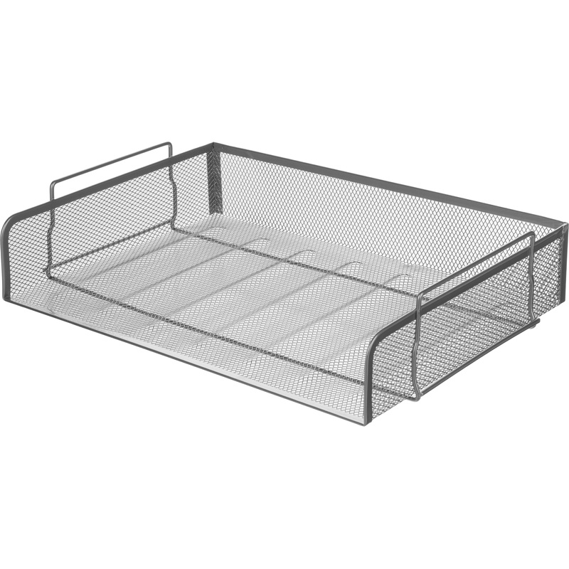 Изображение товара Лоток горизонтальный для бумаг Attache металлический серебристый поперечный