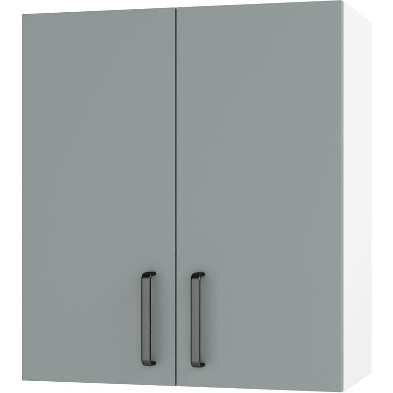 Изображение товара Шкаф кухонный Комфорт 2 911674 фьёрд зелёный/белый 600х289х676 мм