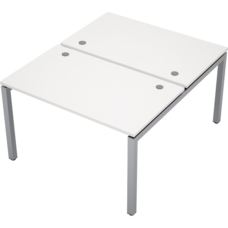 Изображение товара Стол приставной Avance 6МБ.5278 двухместный белый/алюминий матовый