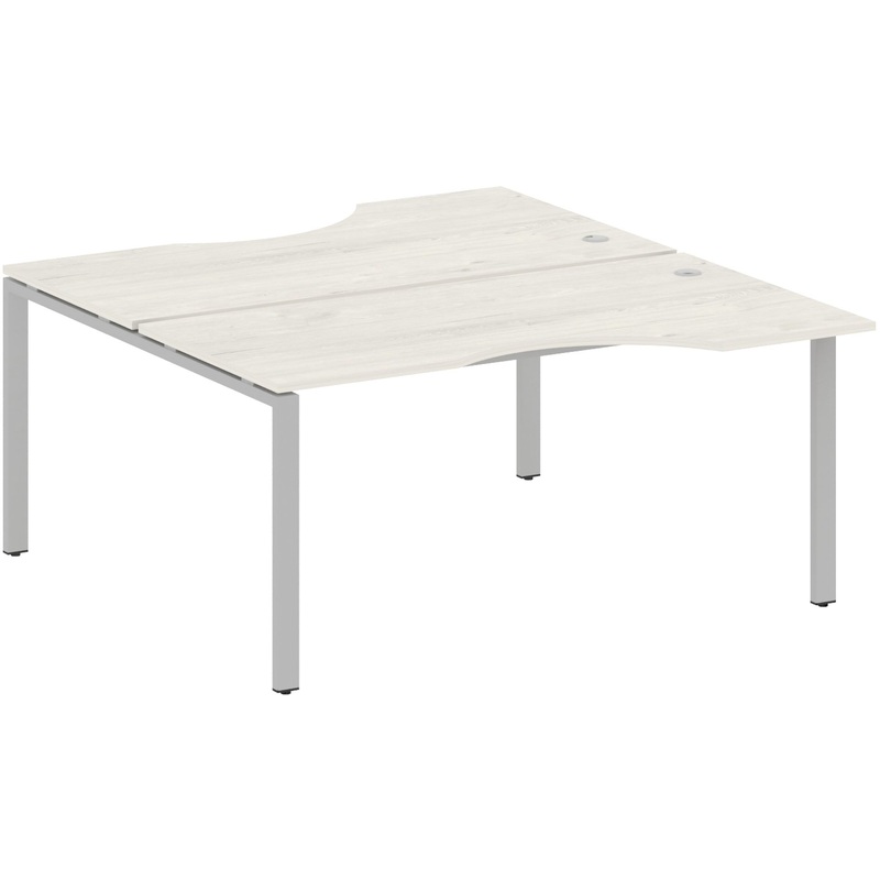 Изображение товара Рабочая станция Metal System Style БП.РАС-СА-2.1 дуб наварра/серый 1600x1835x750 мм