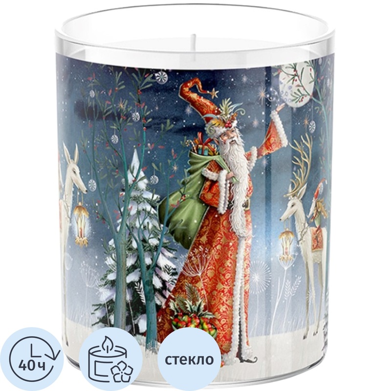 Изображение товара Свеча ароматическая Bago home Новогоднее настроение 12х6.7 см