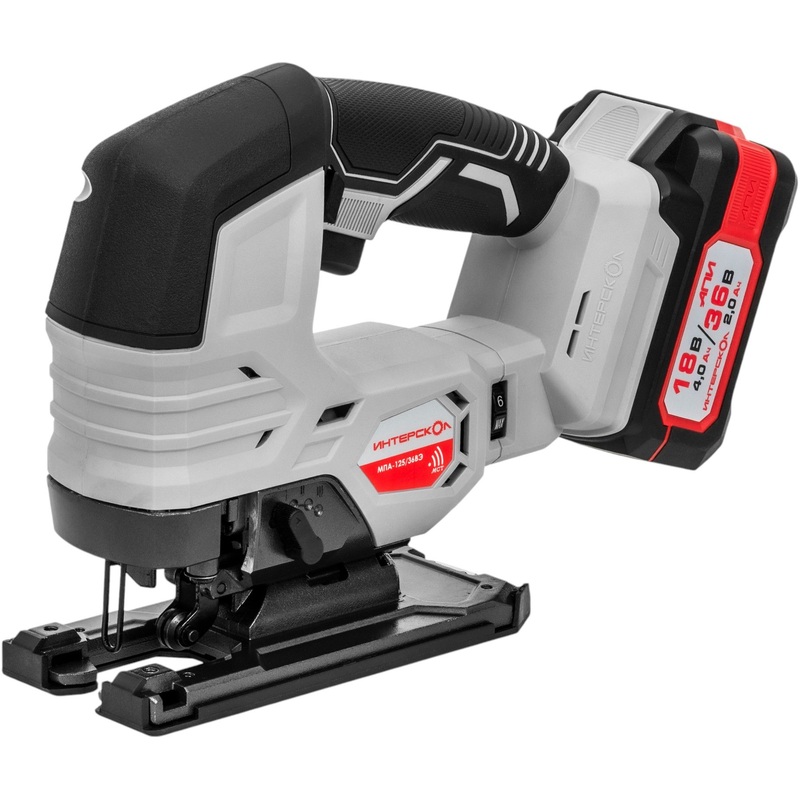 Изображение товара Аккумуляторный электролобзик Интерскол МПА-125/36ВЭ с регулировками