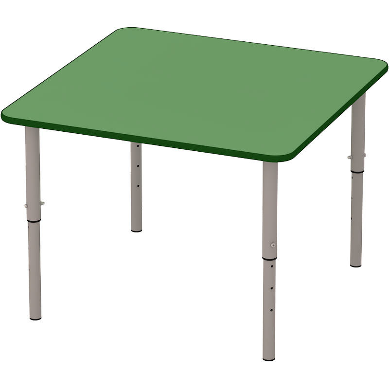 Изображение товара Детский регулируемый квадратный стол М-83-5 зелёный серый для малышей