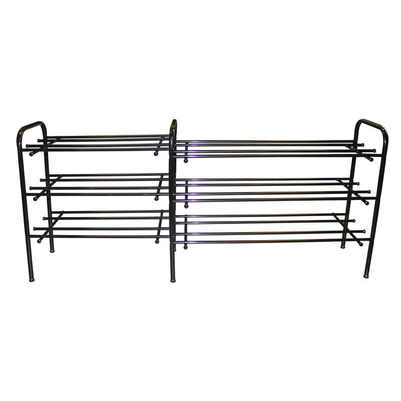 Изображение товара Подставка для обуви ПО - 3/120 черная с 3 полками