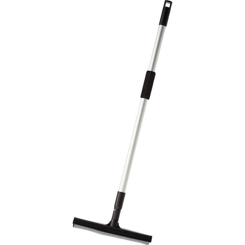 Изображение товара Швабра для мытья окон ЭкоКоллекция с губкой и сгоном 25 см 120 см