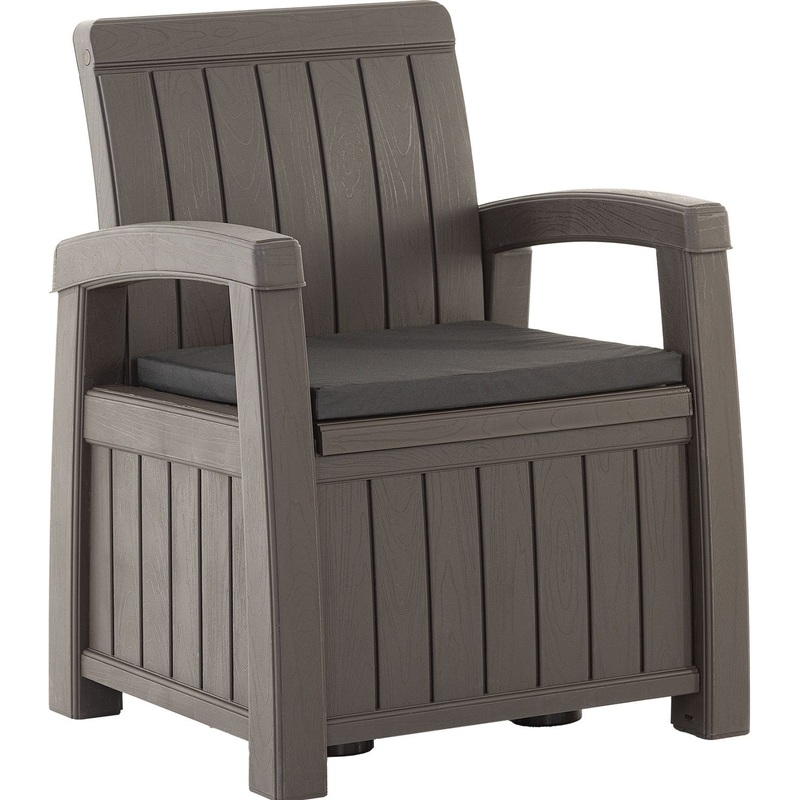 Изображение товара Пластиковое кресло Helex Positano мокко для улицы и интерьера 898 мм