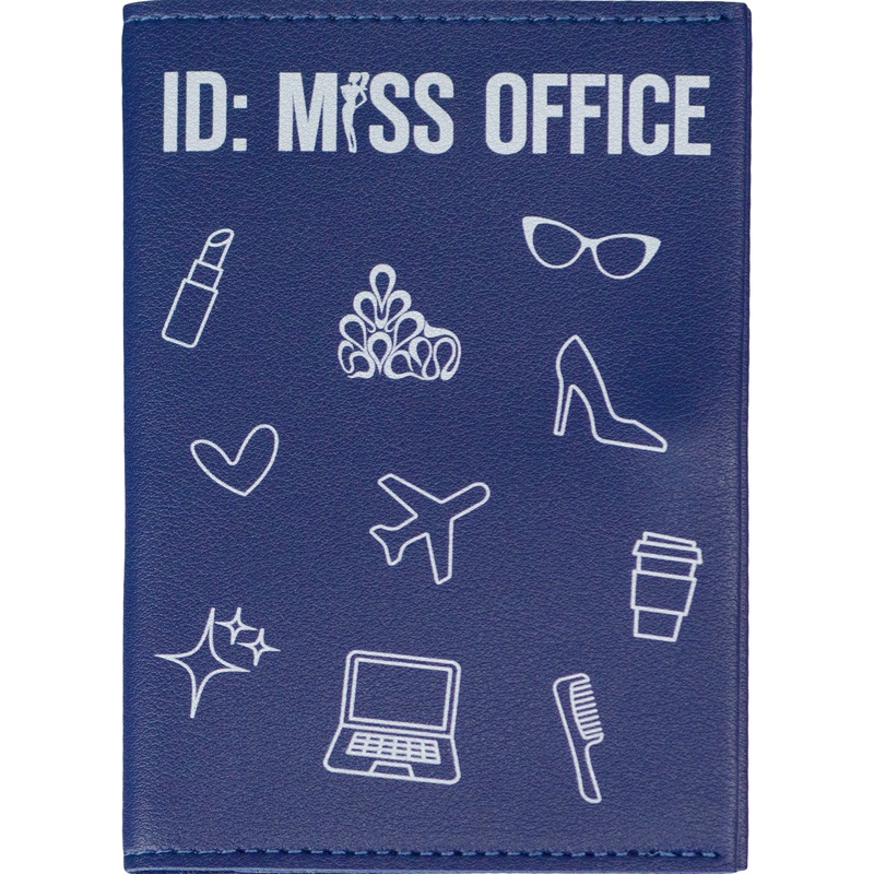 Изображение товара Обложка для паспорта ID Miss Office искусственная кожа синяя