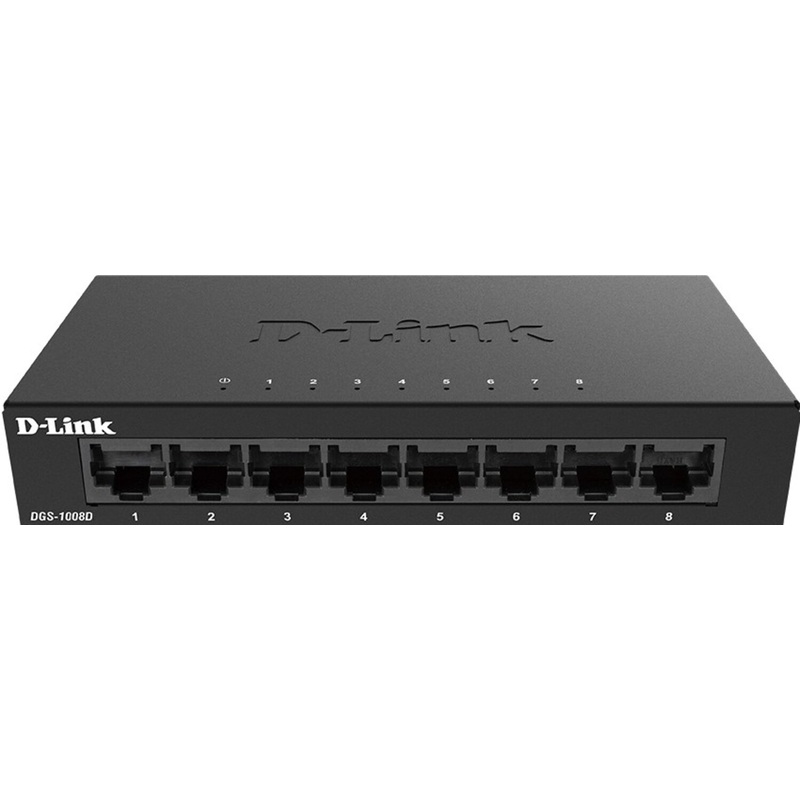 Изображение товара Коммутатор D-link DGS-1008D/K2A 8 портов быстрый неуправляемый