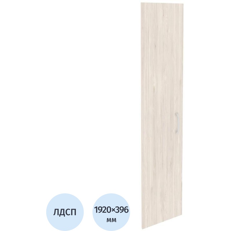Изображение товара Дверь высокая левая Onix O.D-1(L) ЛДСП денвер светлый 396х1920 мм