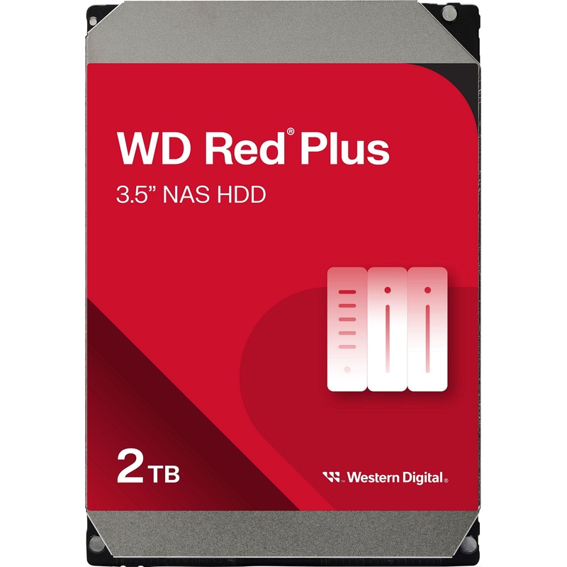 Изображение товара Жесткий диск Western Digital Red Plus 2 Тб (WD20EFPX) SATA 3.5 дюйма