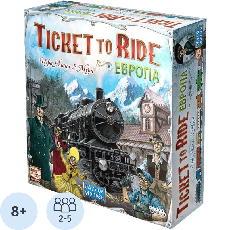 Изображение товара Настольная игра Hobby World Ticket to Ride - европейские приключения