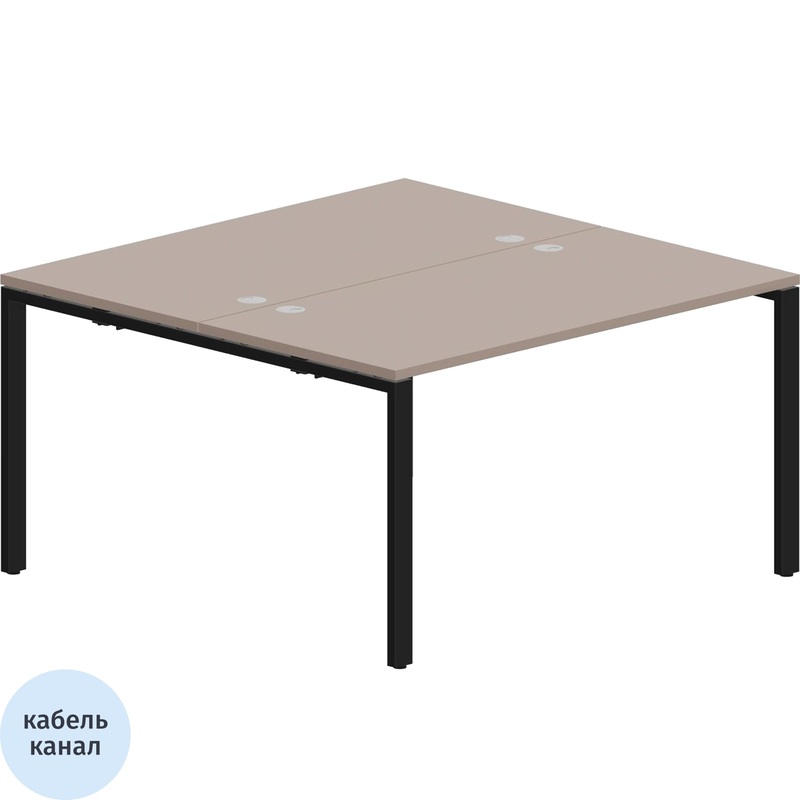 Изображение товара Прямой стол Strike с регулируемыми опорами и кабель-каналом