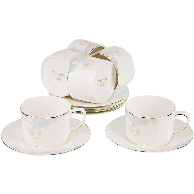 Изображение товара Набор чайный Nouvelle Home Daiquiri на 6 персон из фарфора