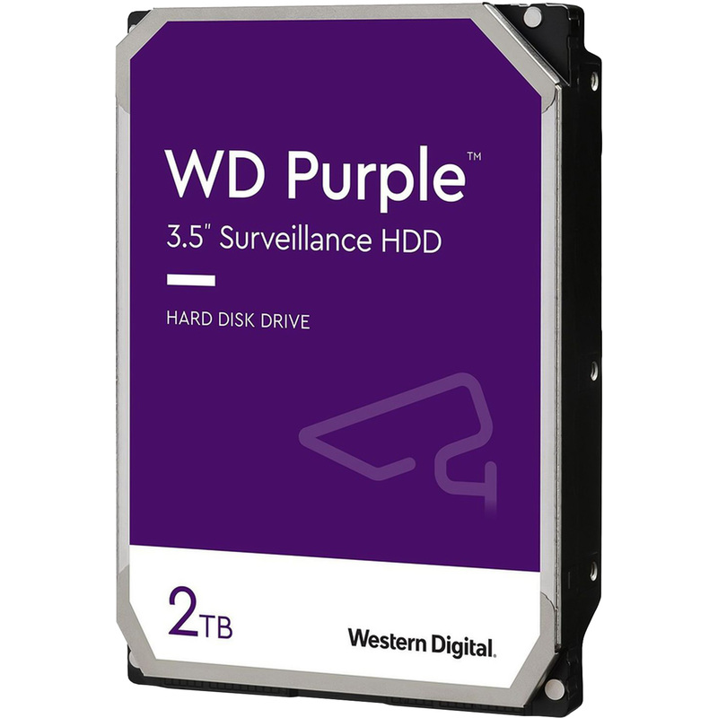 Изображение товара Жесткий диск Western Digital Purple 2 ТБ (WD23PURZ) для видеонаблюдения