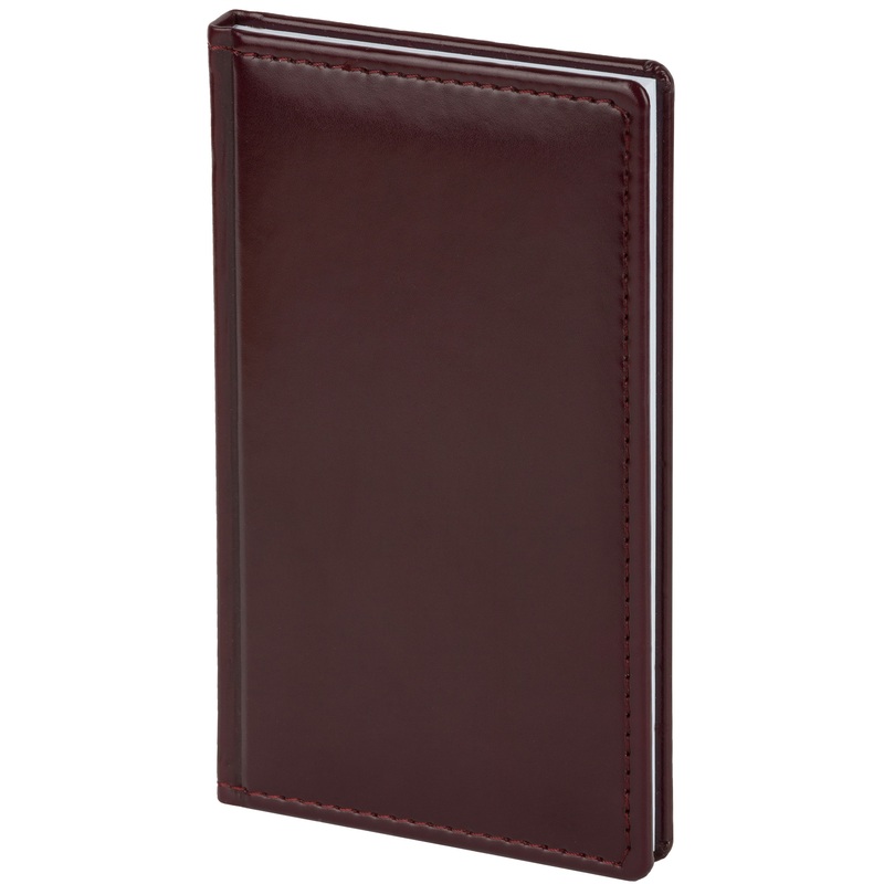 Изображение товара Еженедельник 2026 года, А7, бордовый, искусственная кожа, 64 листа