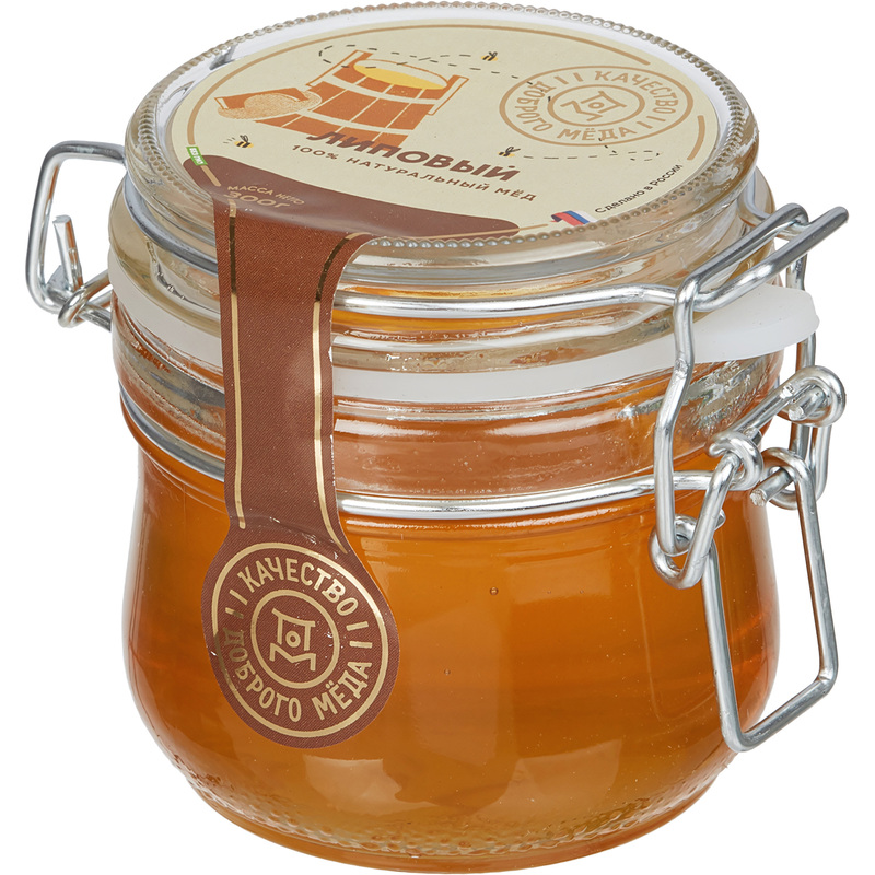 Изображение товара Липовый мед Добрый мед 300 г в стеклянной упаковке