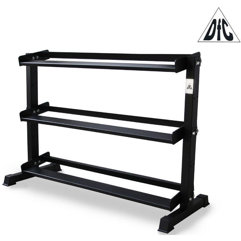 Изображение товара Стойка DFC для хранения гантелей Powergym RA080 черная для домашнего спортзала