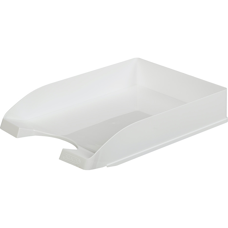 Изображение товара Горизонтальный пластиковый лоток для бумаг Attache Line белый 5 шт для А4