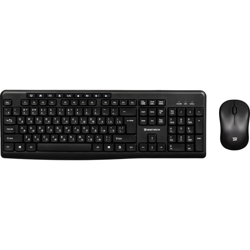Изображение товара Комплект беспроводной клавиатура и мышь BigTech BM-MK270 (CM-521)