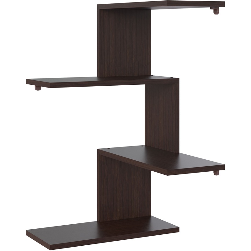 Изображение товара Настенная полка Сокол ПК-7 венге 446х446х730 мм мебель для хранения