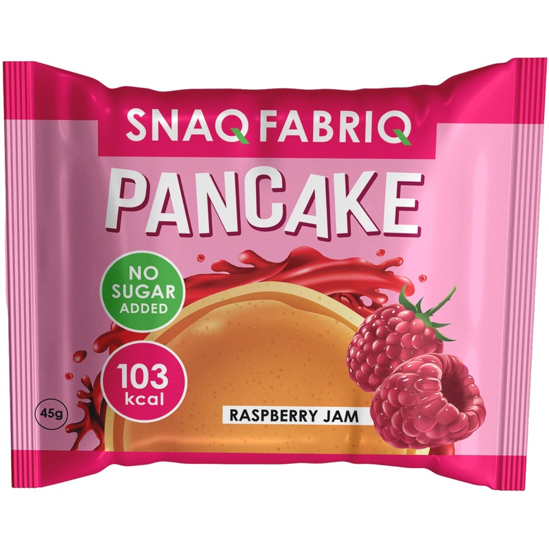 Изображение товара Печенье панкейк Snaq Fabriq с малиновым джемом 45 г полезная закуска для здоровья