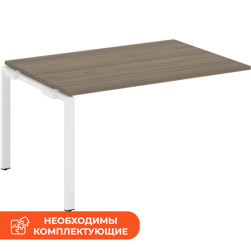 Изображение товара Модульный переговорный стол SN-6P.NSPRG-004.3 в благородном вязе и белом цвете Изображение товара Модульный переговорный стол SN-6P.NSPRG-004.3 в благородном вязе и белом цвете