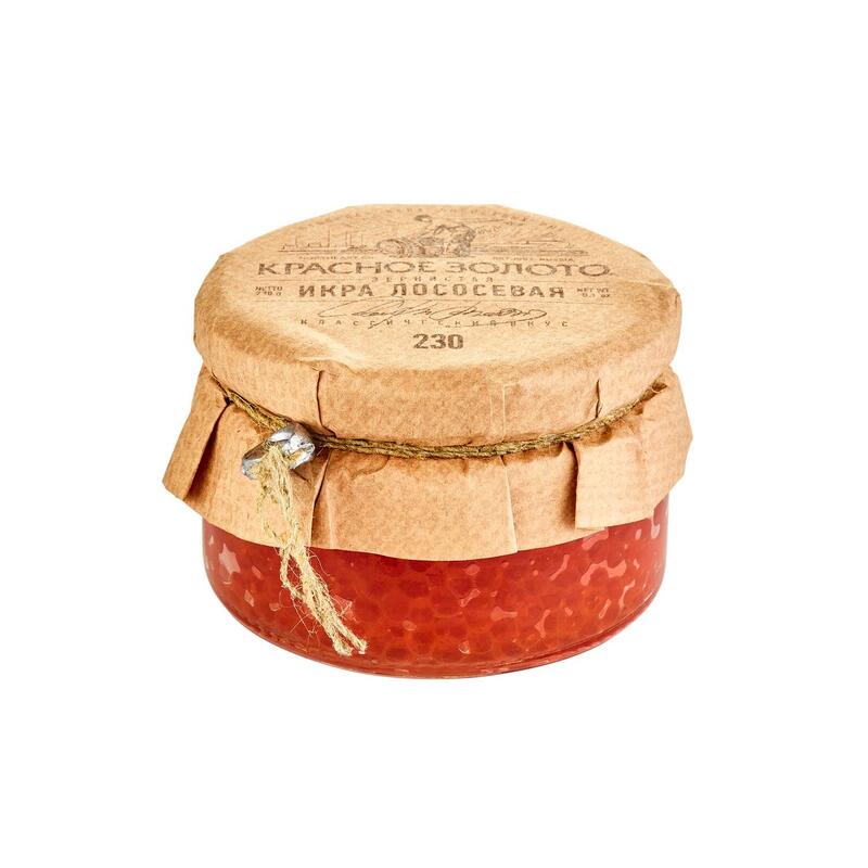 Изображение товара Икра горбуши Красное Золото 230 г натуральная зернистая Россия