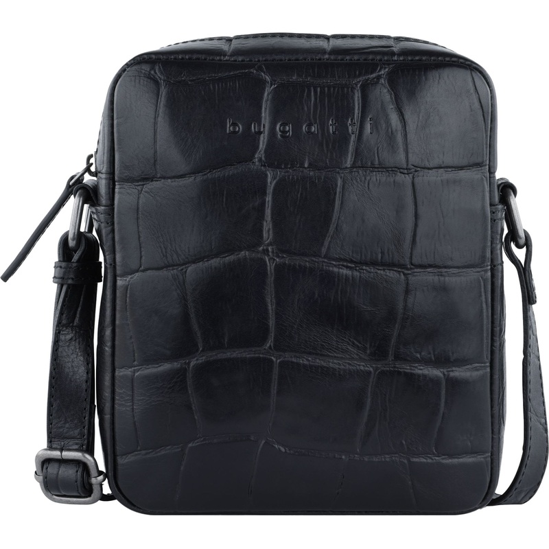 Изображение товара Мужская повседневная сумка Bugatti Nevio черная из натуральной кожи