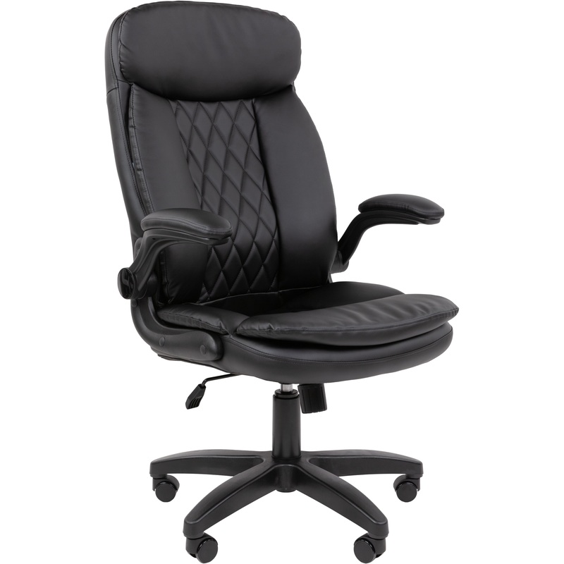 Изображение товара Кресло руководителя Chairman чёрное из искусственной кожи с механизмом Top Gun