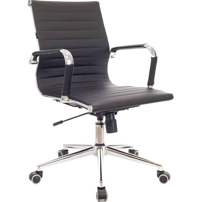 Изображение товара Офисное кресло Everprof Leo T черное из экокожи с механизмом Top Gun